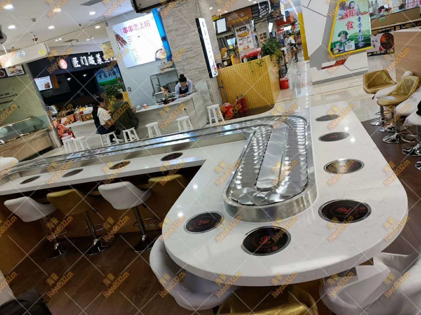 河南單涮旋轉火鍋設備