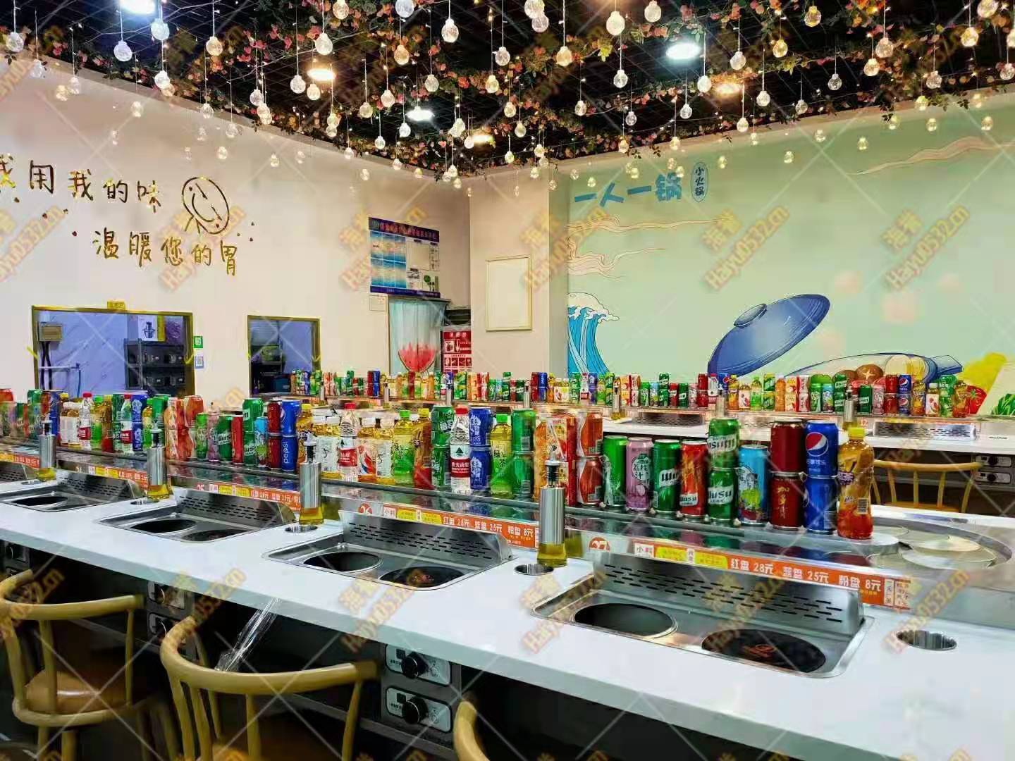 旋轉(zhuǎn)小火鍋機器多少錢一臺