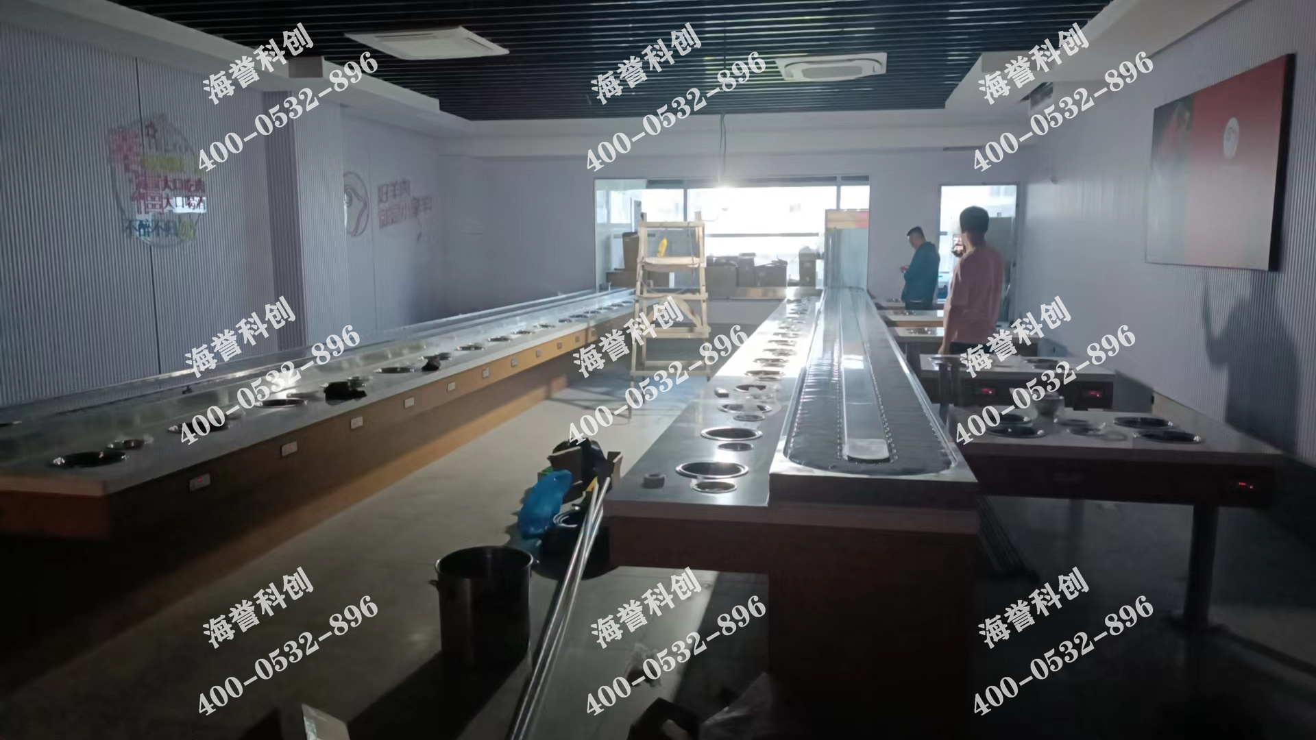 海譽科創(chuàng)江蘇無錫單涮無煙小火鍋設備安裝完成