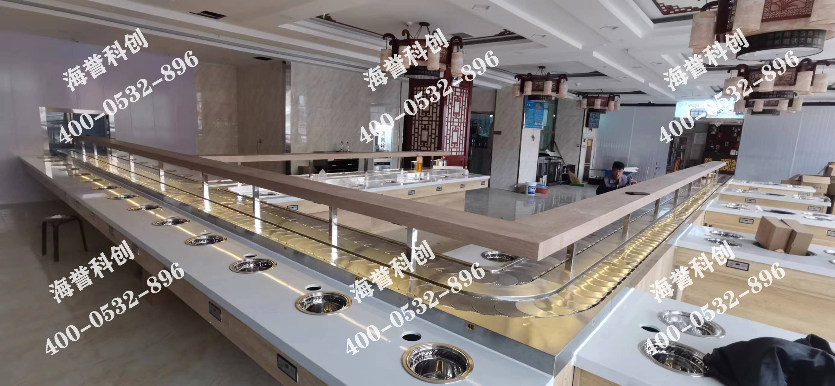 海譽(yù)科創(chuàng)寧夏石嘴山單涮無煙小火鍋設(shè)備安裝完成