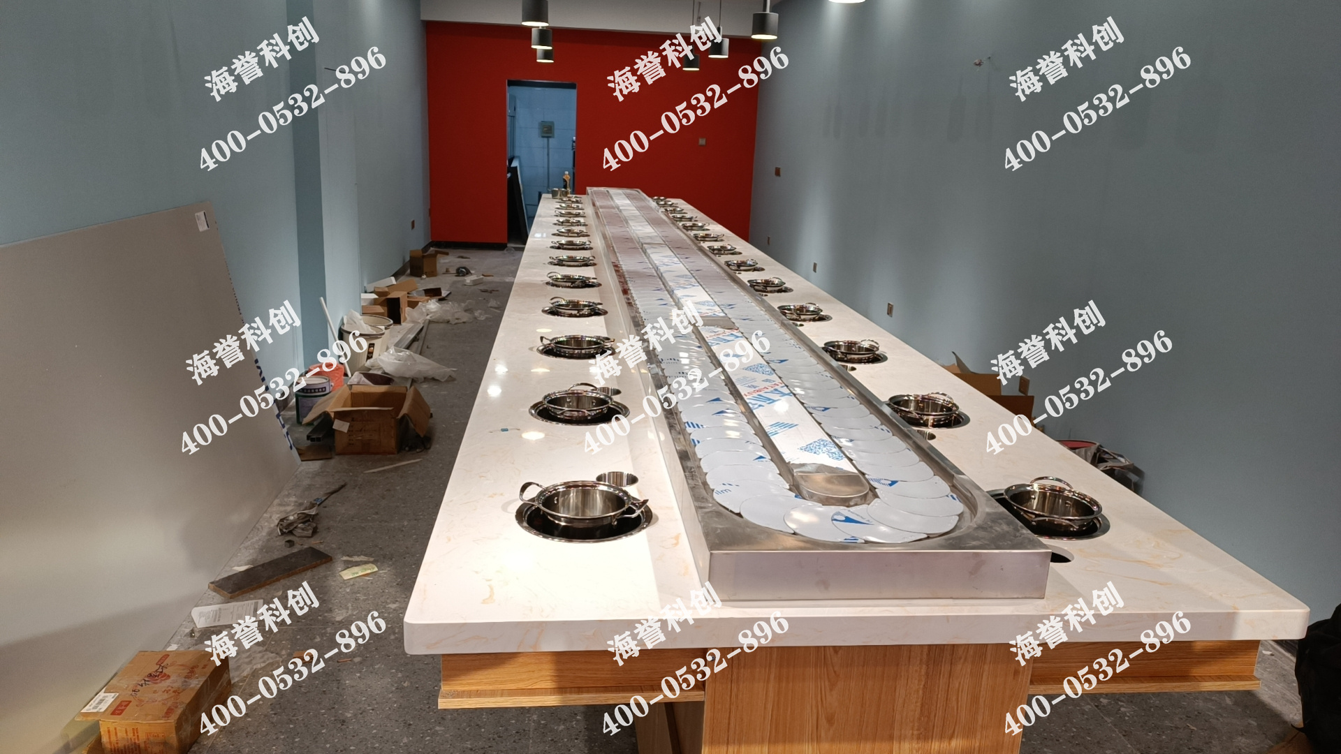海譽科創(chuàng)江蘇常州單涮小火鍋設(shè)備安裝完成