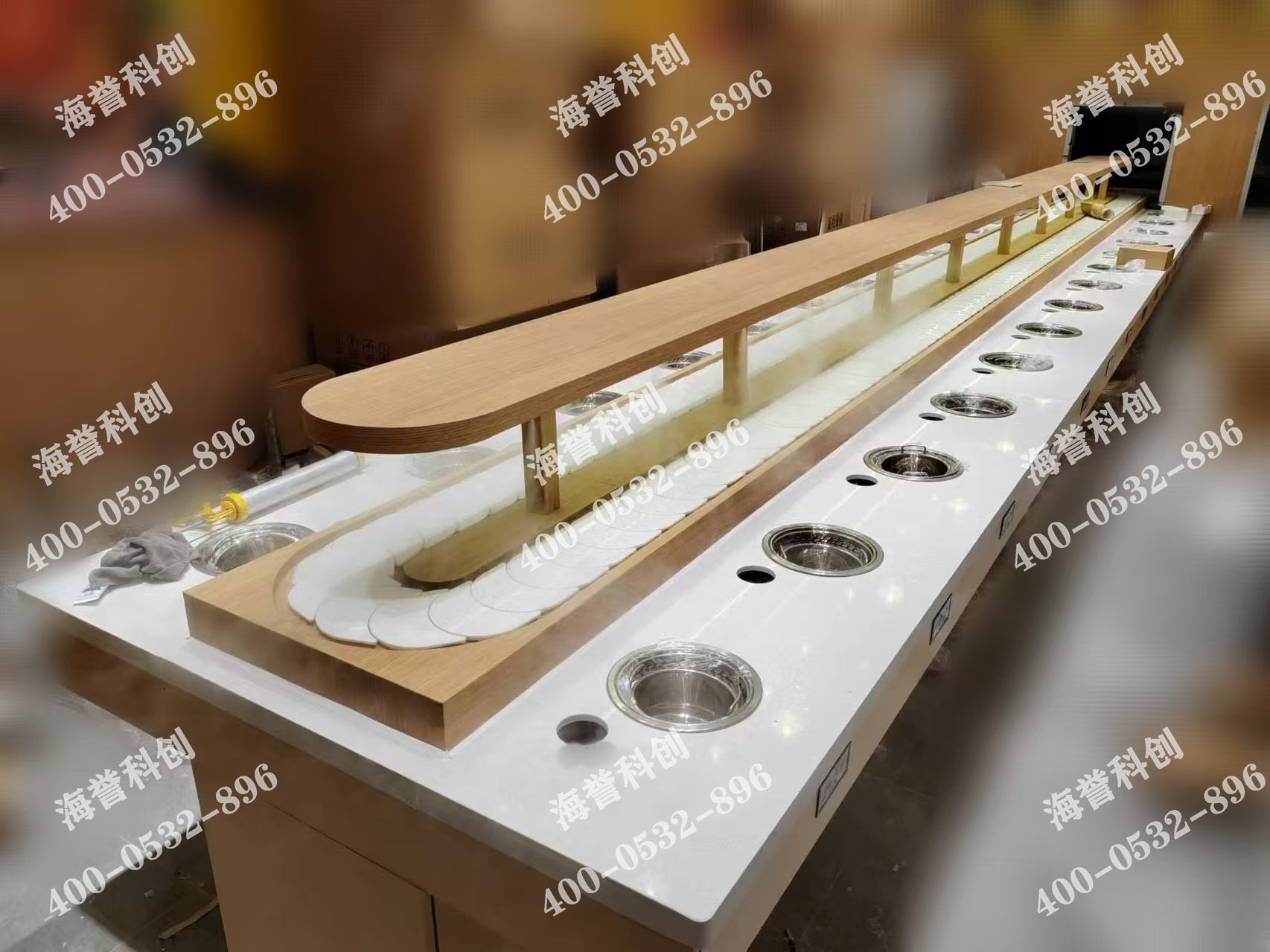 海譽科創(chuàng)陜西單涮無煙小火鍋設(shè)備安裝完成